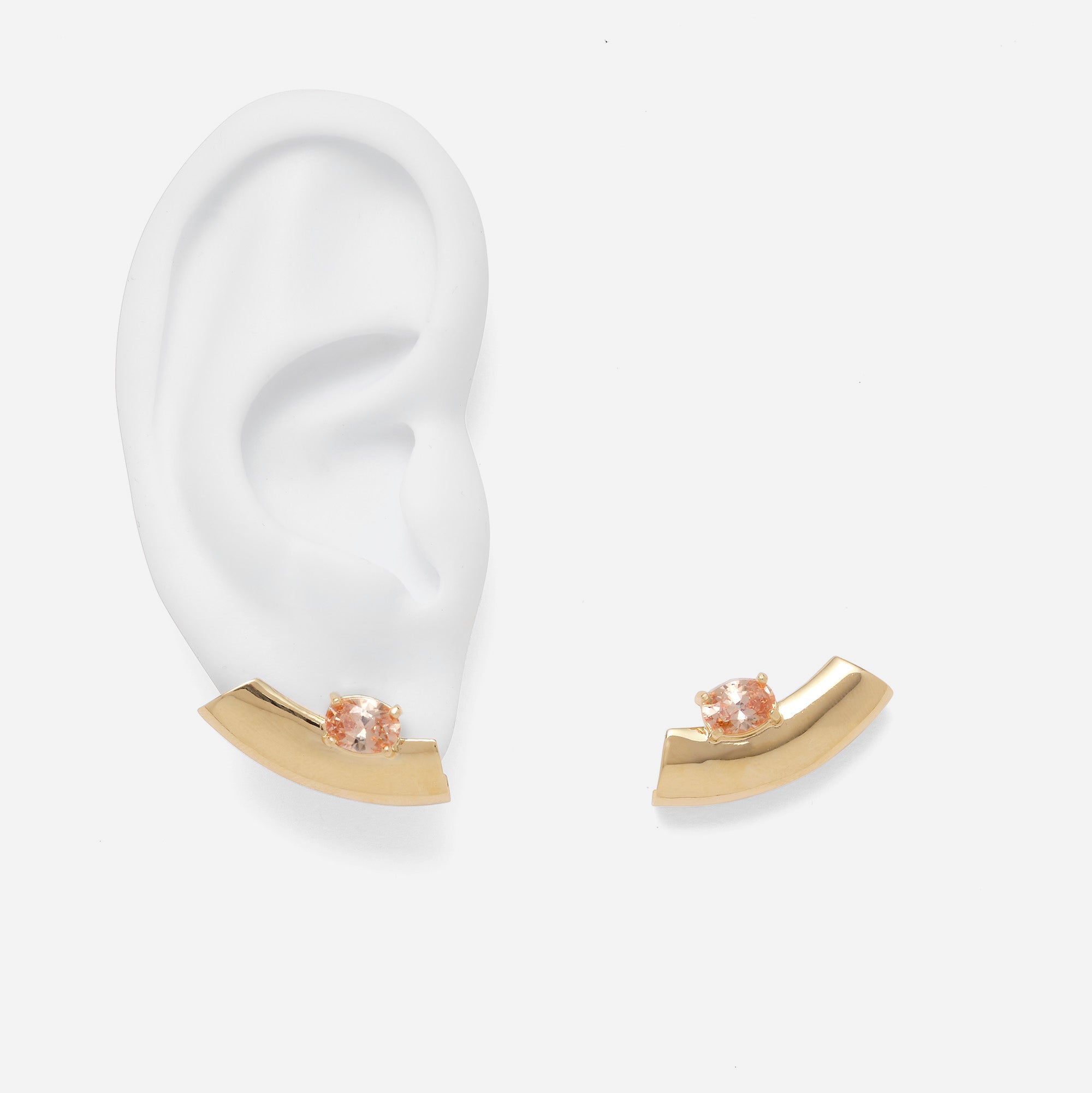 Contour Earrings in Gold