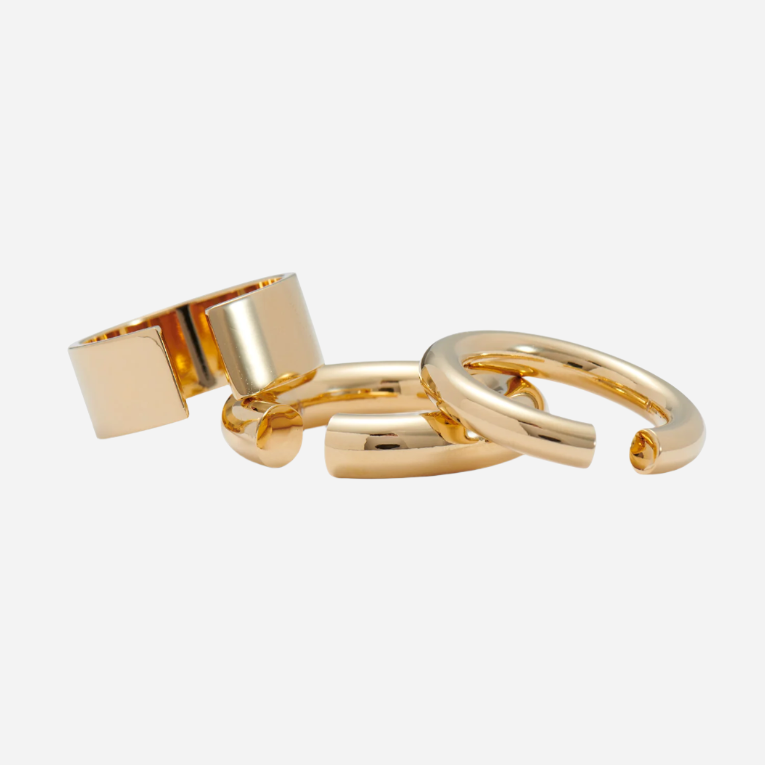 Fracture Ring Set in Gold