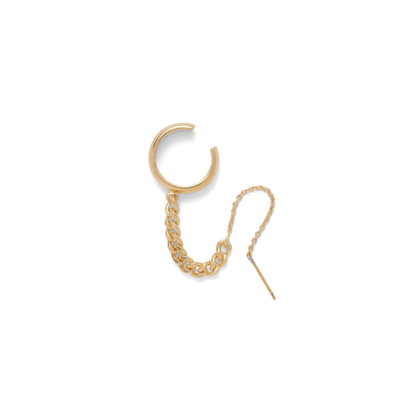 Fragment Ear Threader in Gold