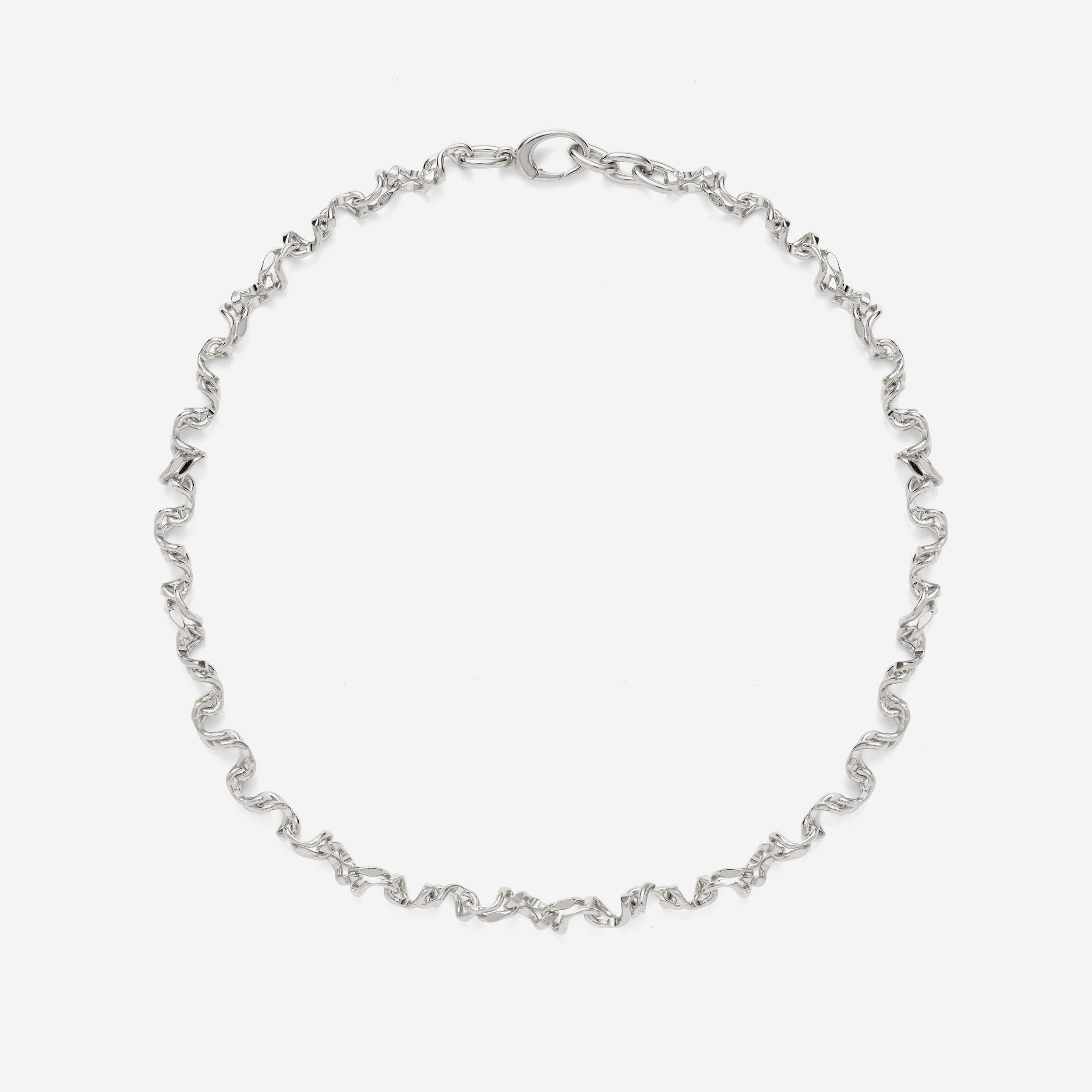 Kink Necklace in Silver