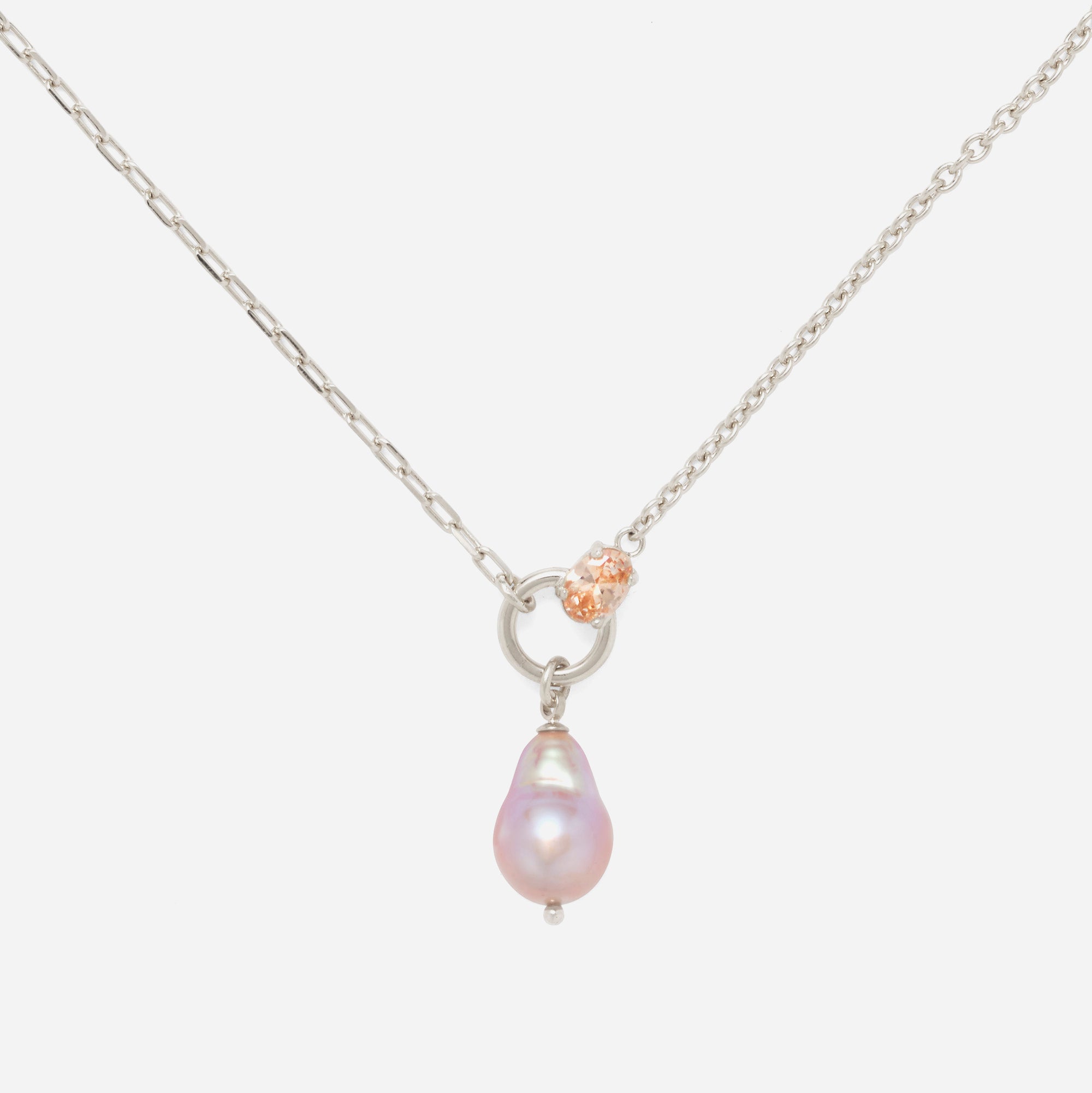 Luella Pearl Necklace in Silver