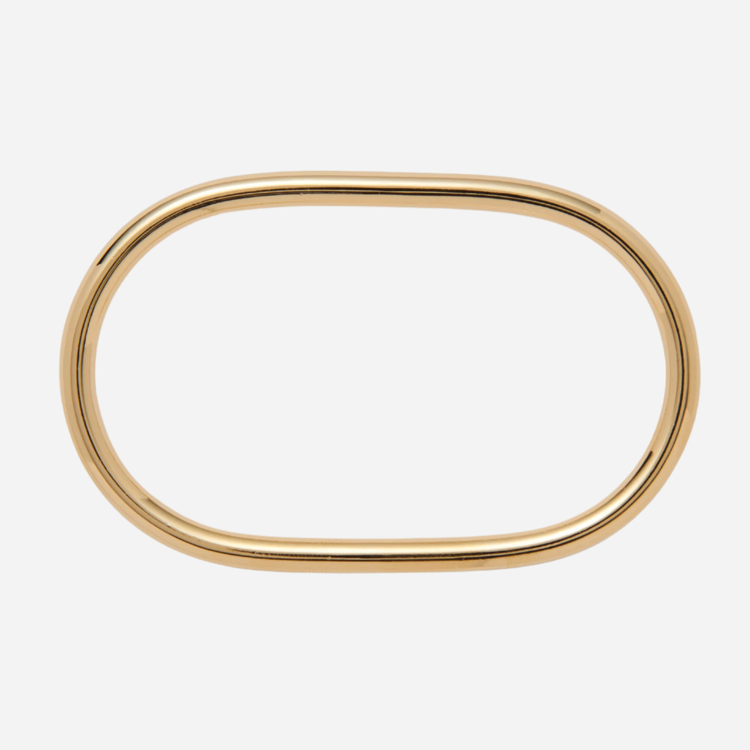 Ovoid Bangle in Gold