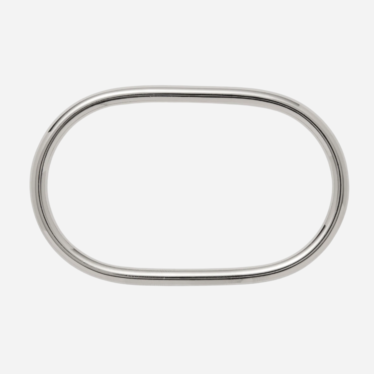 Ovoid Bangle in Silver