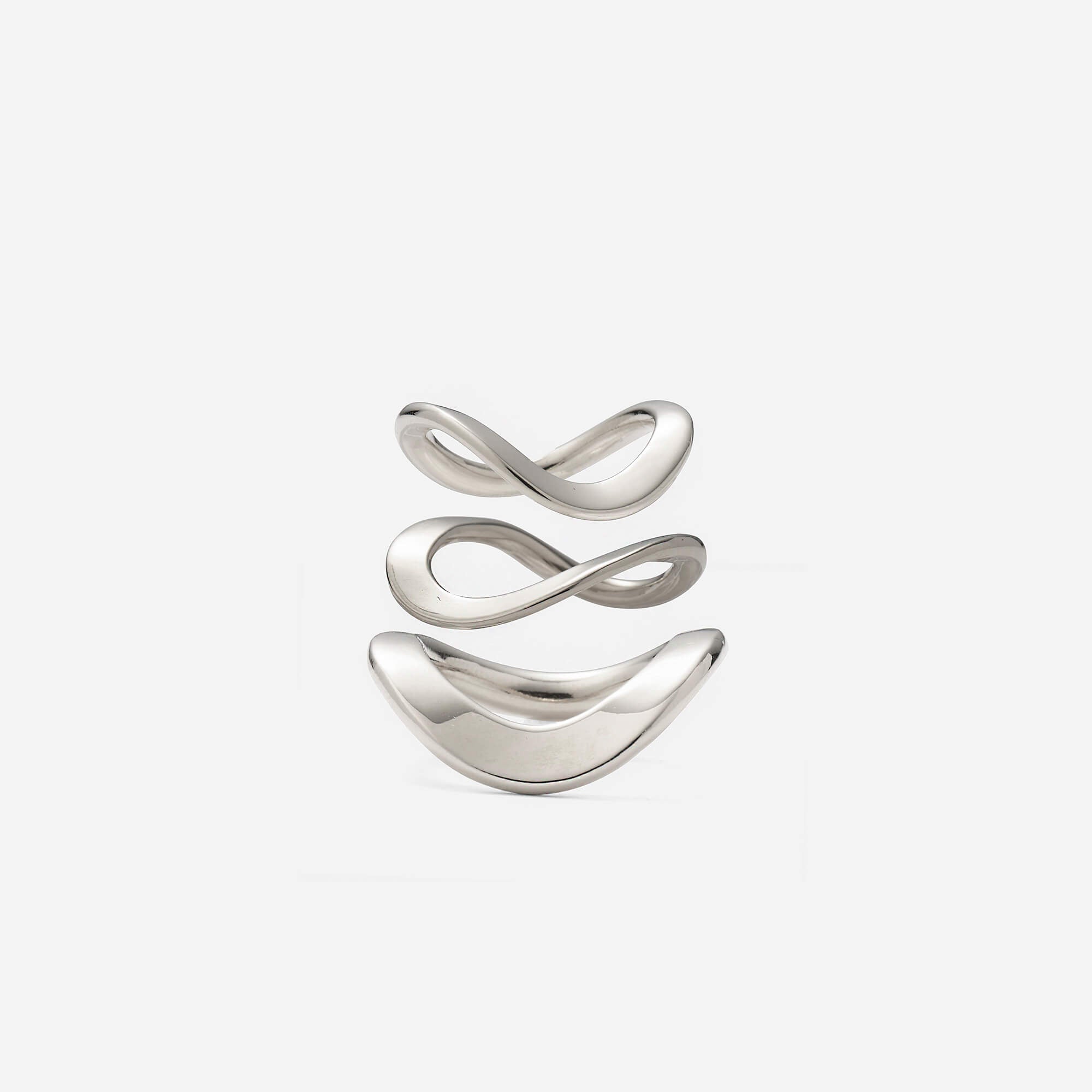 Raia Ring Set in Silver