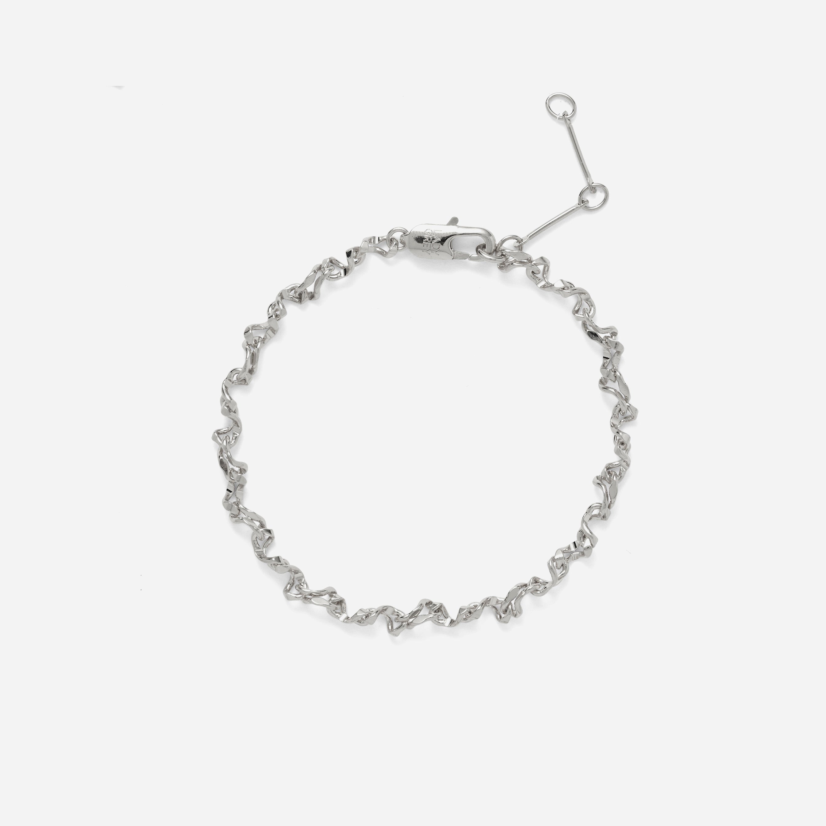 Small Kink Bracelet in Silver