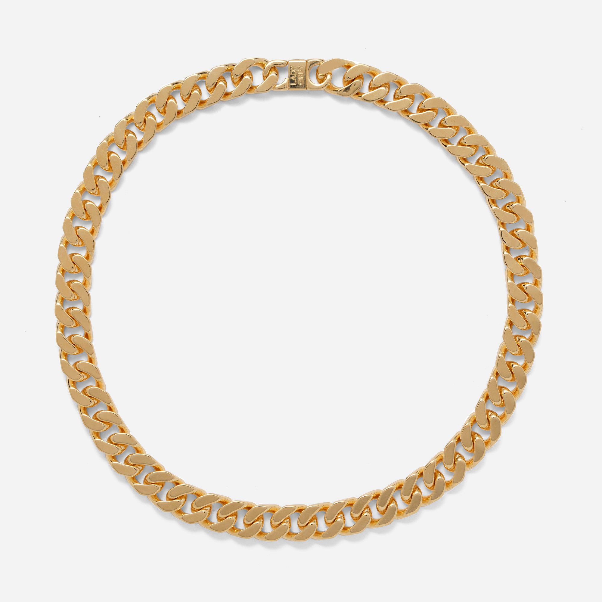 XXL Curb Chain Necklace in Gold