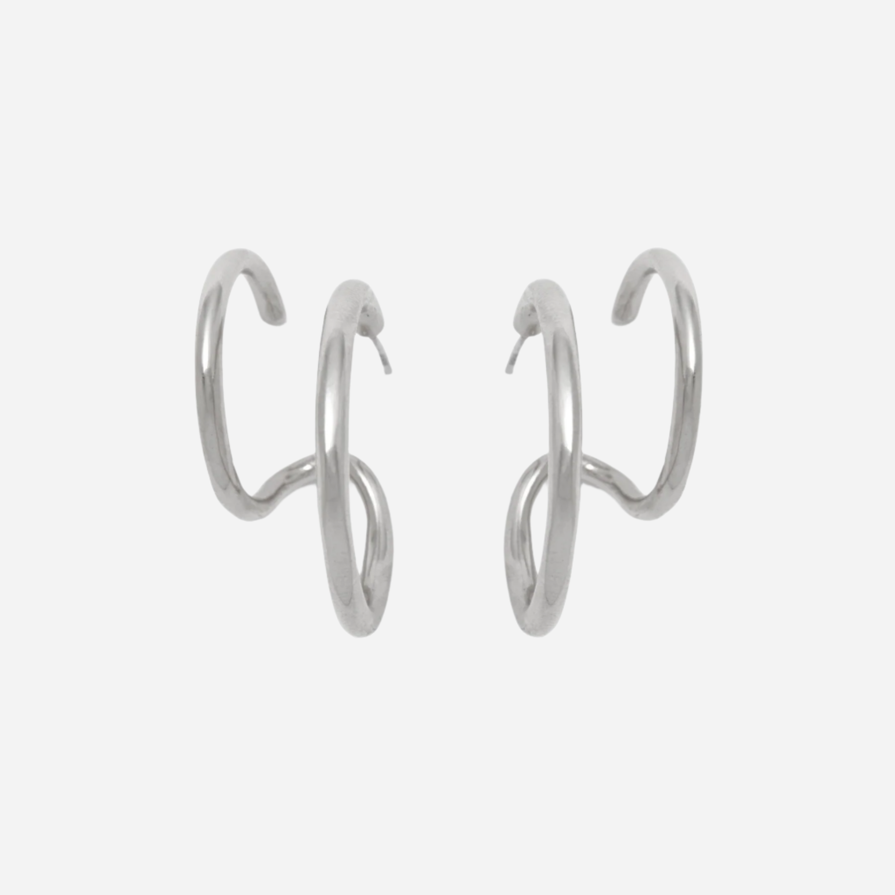 Waver Earring in Silver