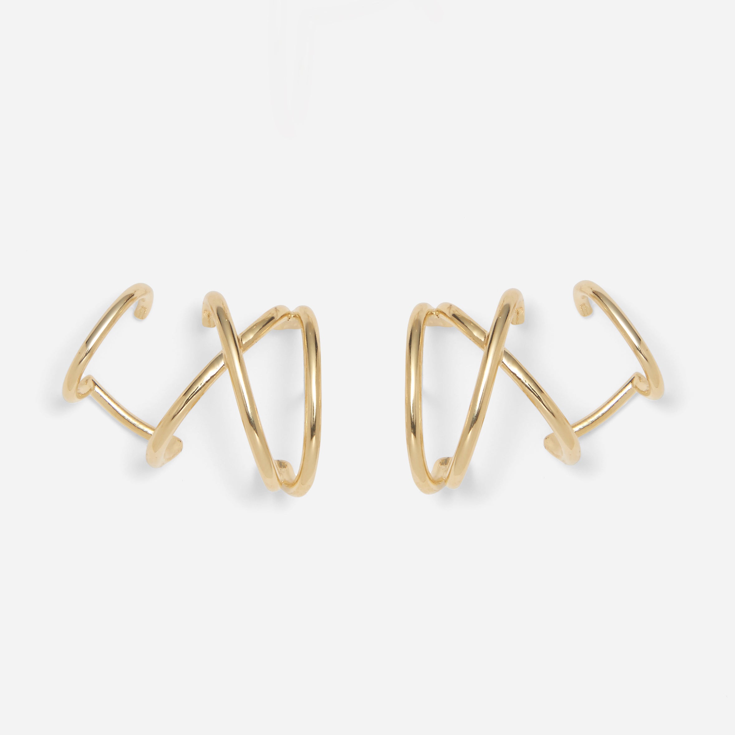 X Ear Cuff in Gold