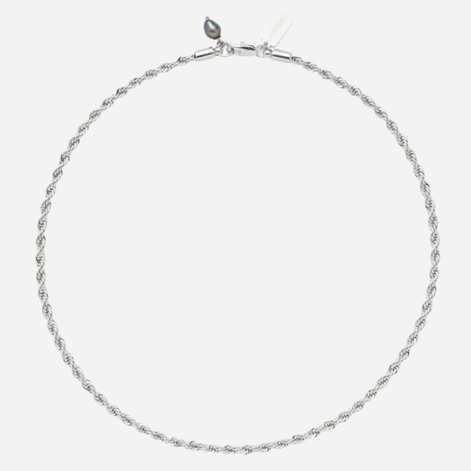 Rope Chain Necklace in Silver