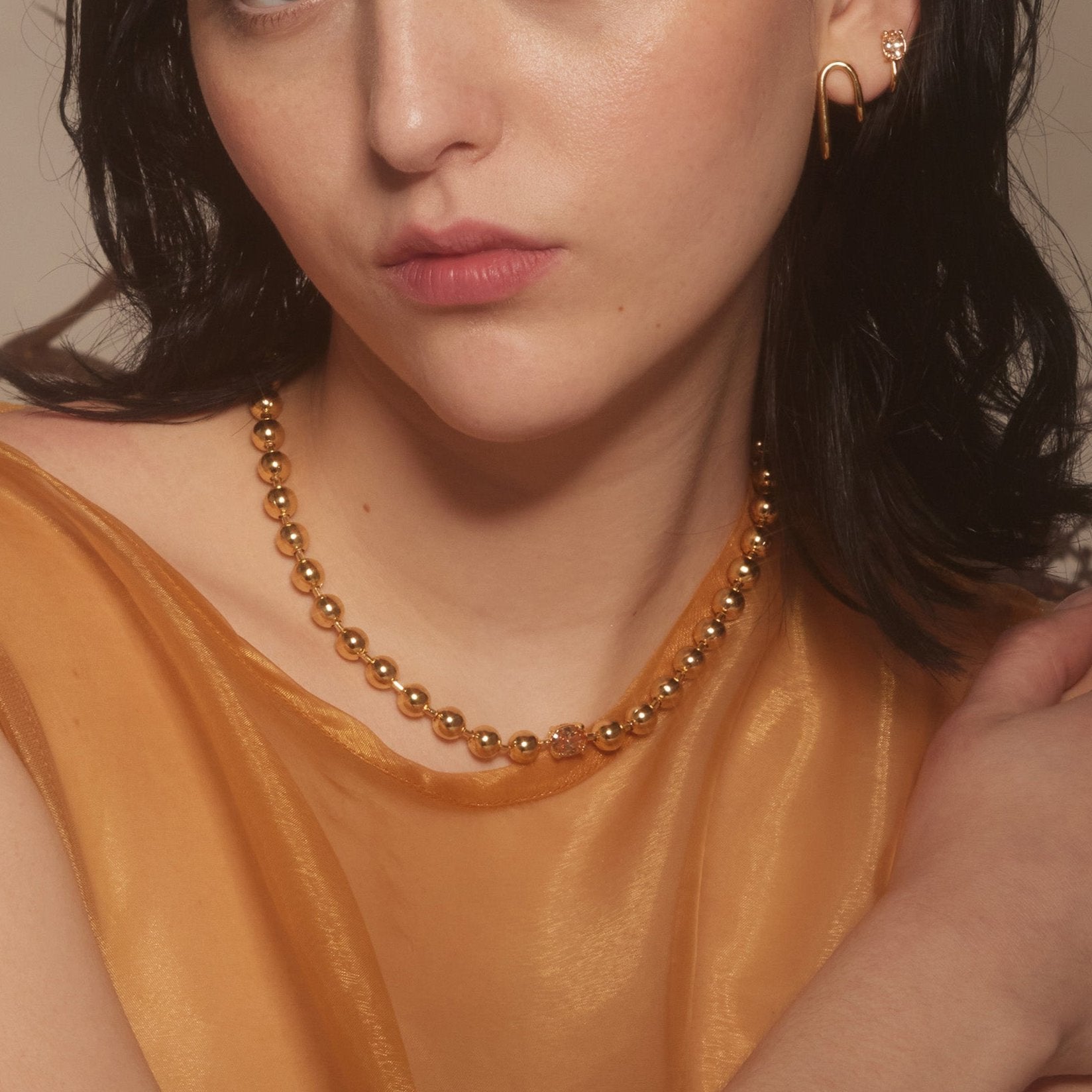 Selene Necklace in Gold