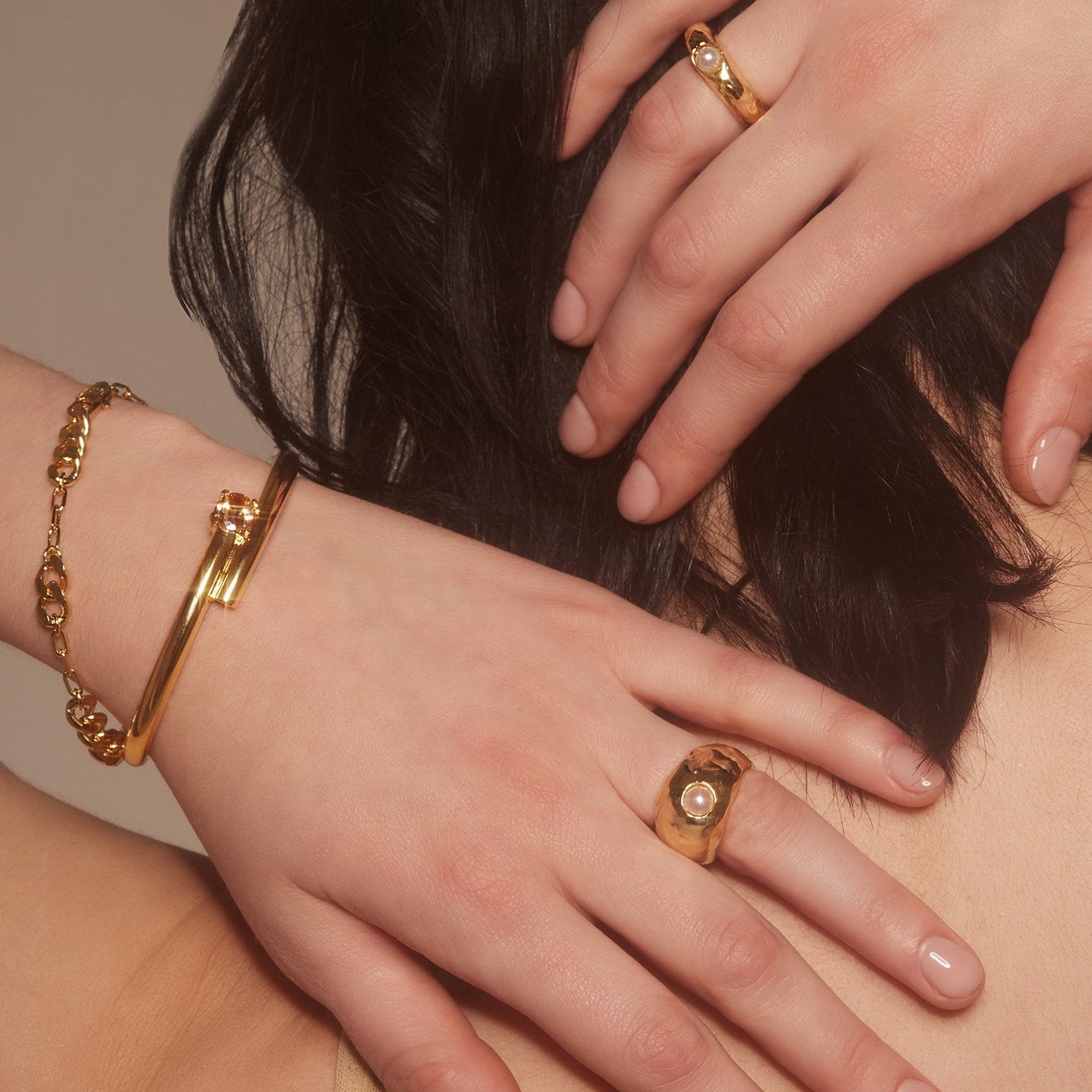 Verge Cuff in Gold