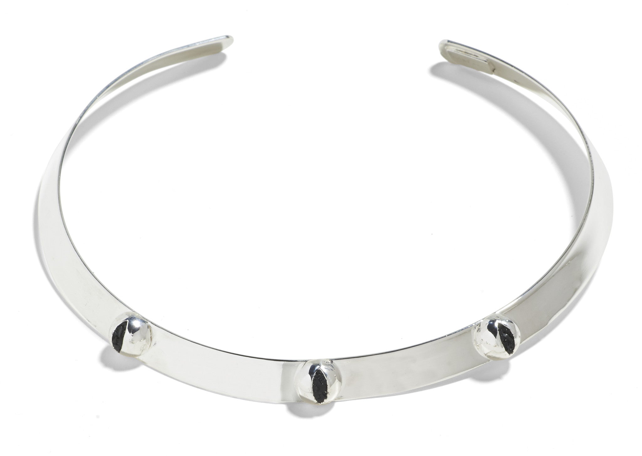 Cat Eye Collar in Silver