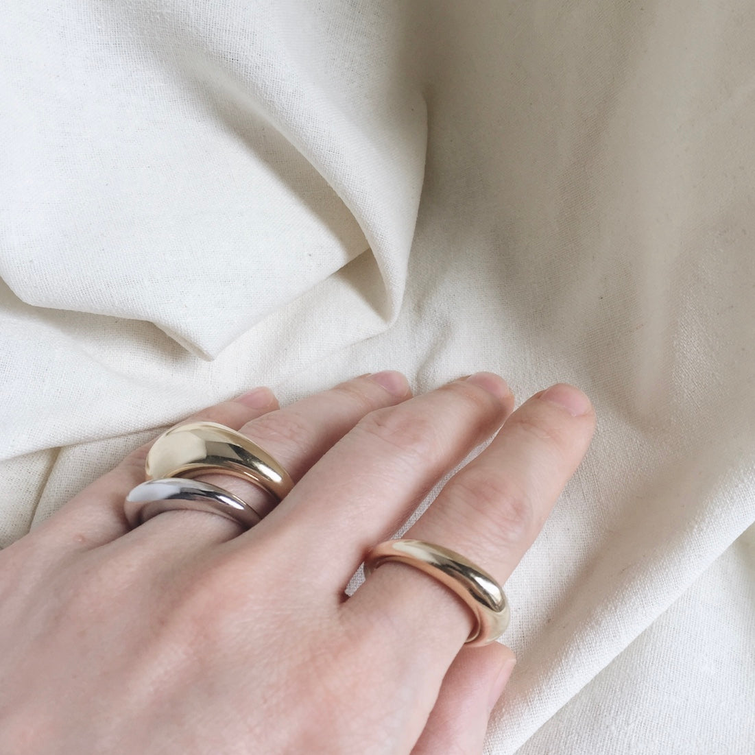 Organic Ring in Gold