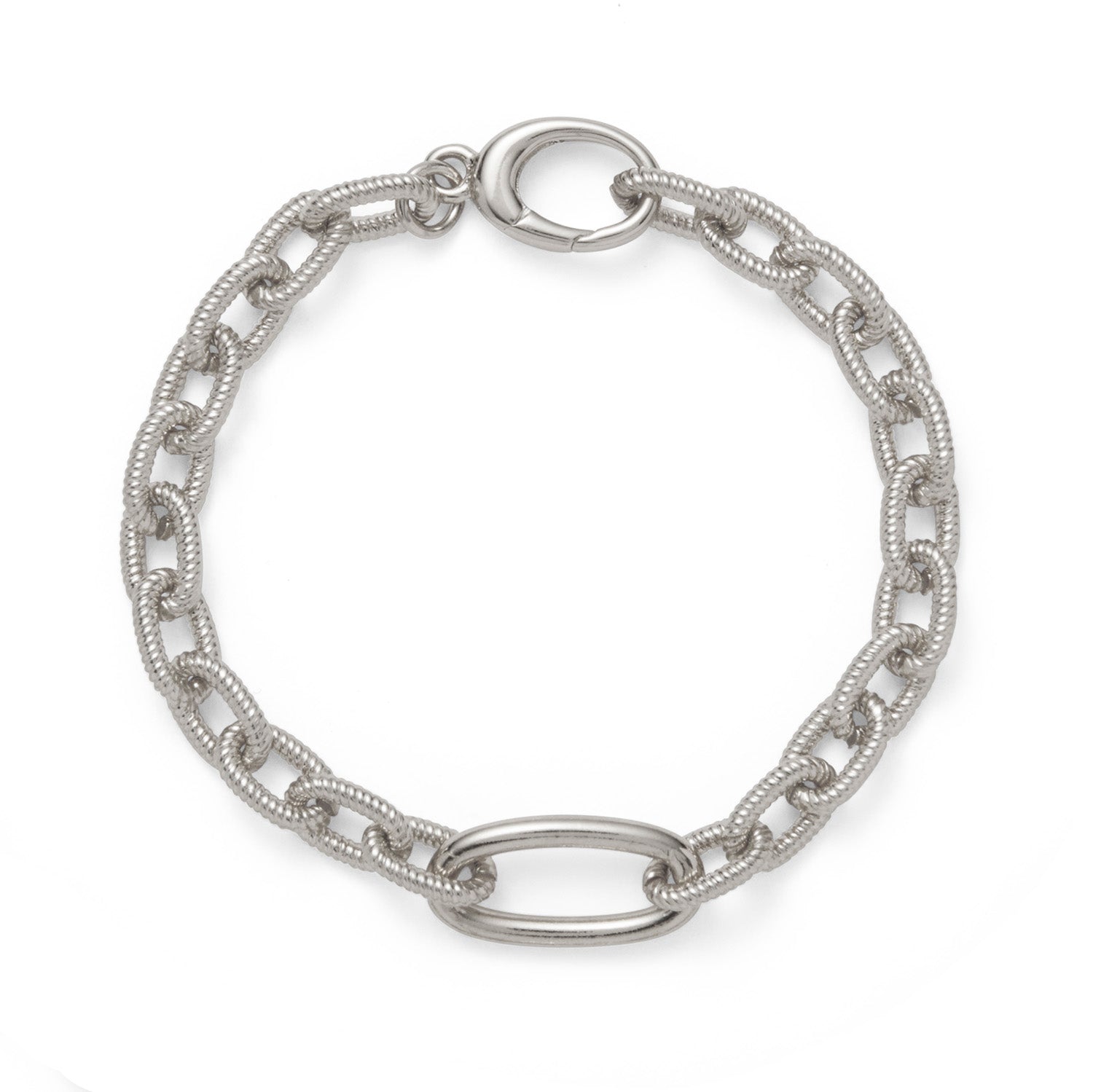 Ridge Bracelet in Silver