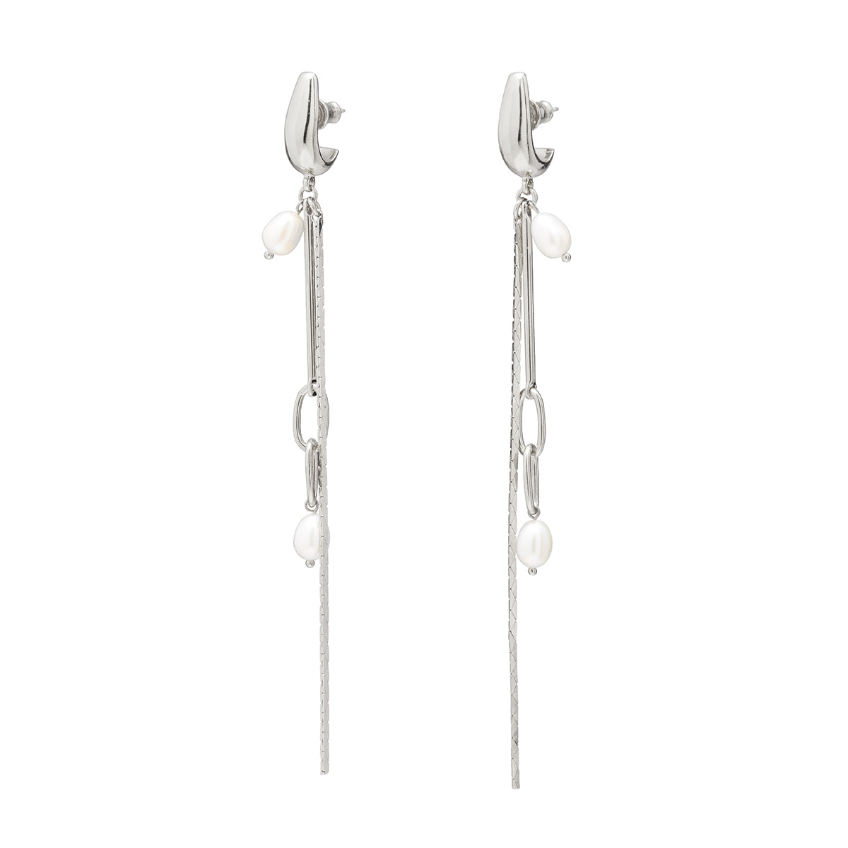 Lady Grey Synth Earring in Silver