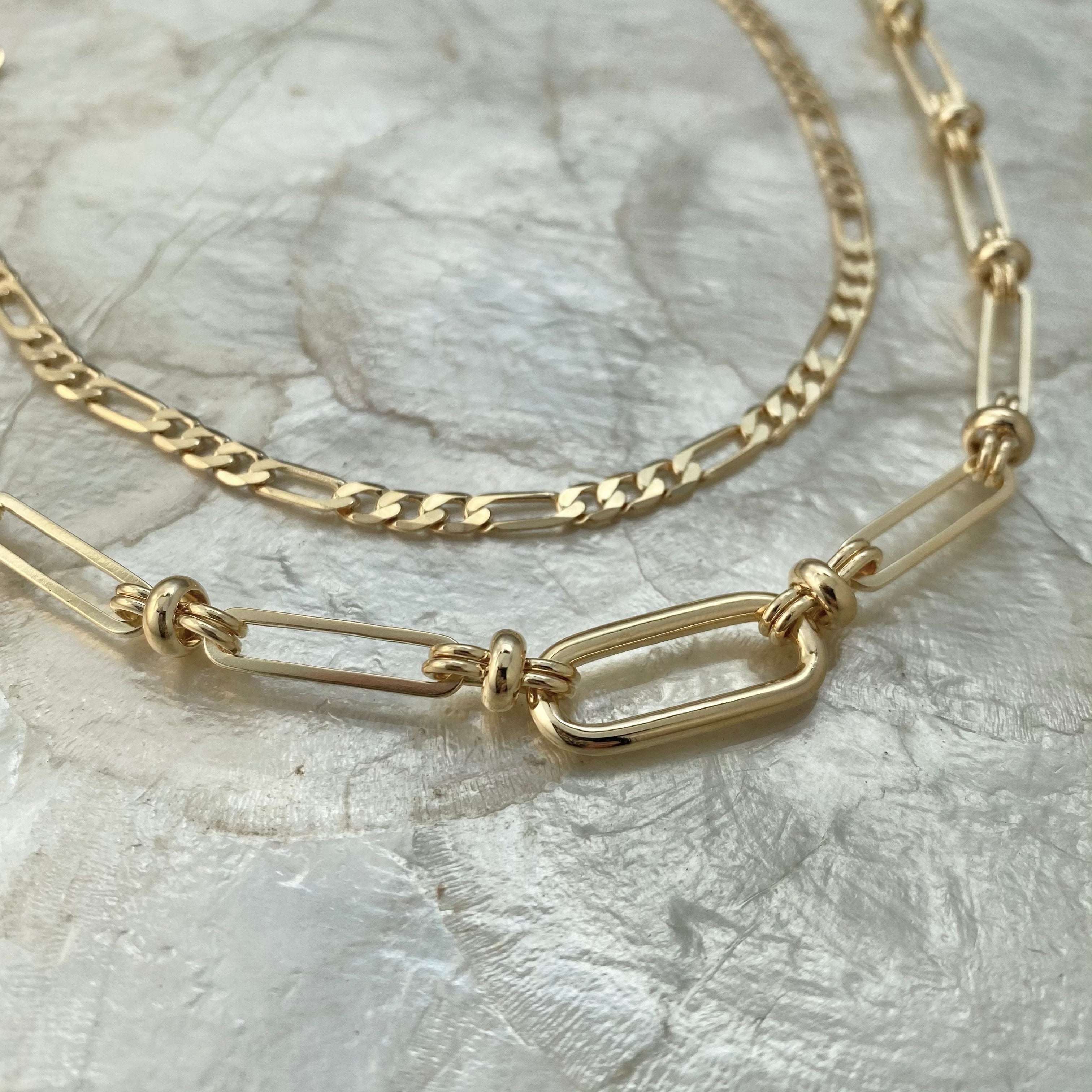 Pearl Figaro Necklace in Gold