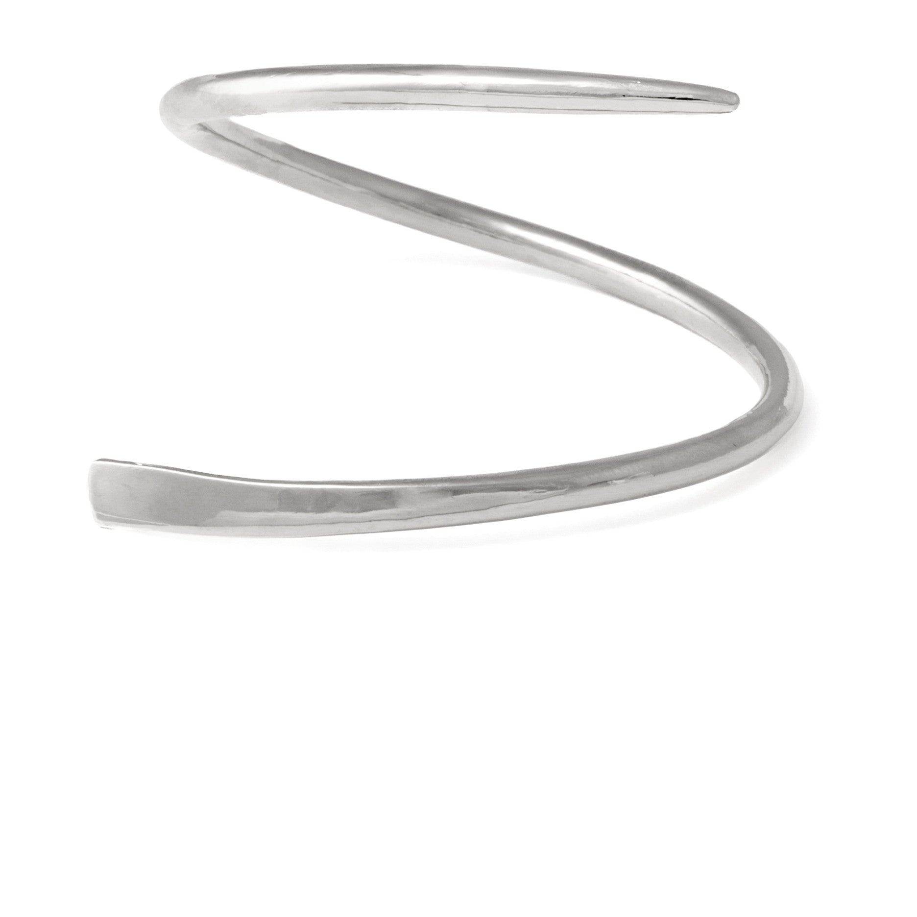 Lady Grey Jewelry Ribbon Cuff in Silver