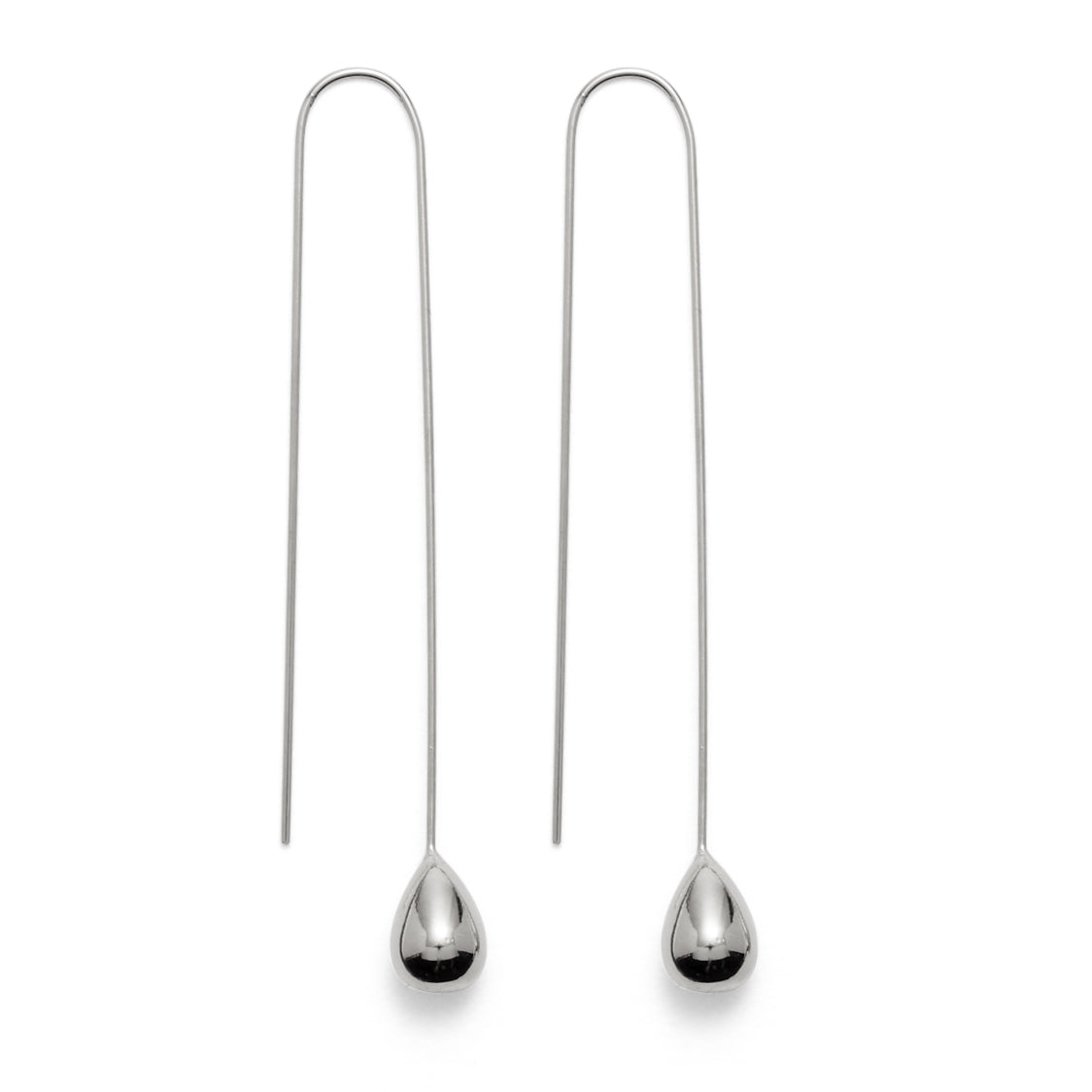 Lady Grey Jewelry Drop Earrings in Rhodium