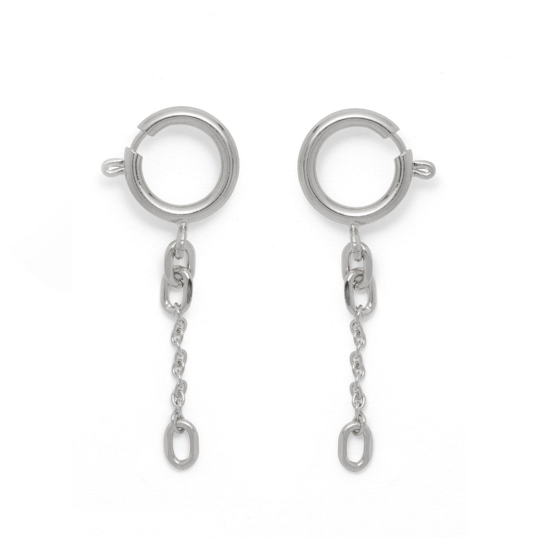 Lady Grey Jewelry Clasp Earring in Rhodium