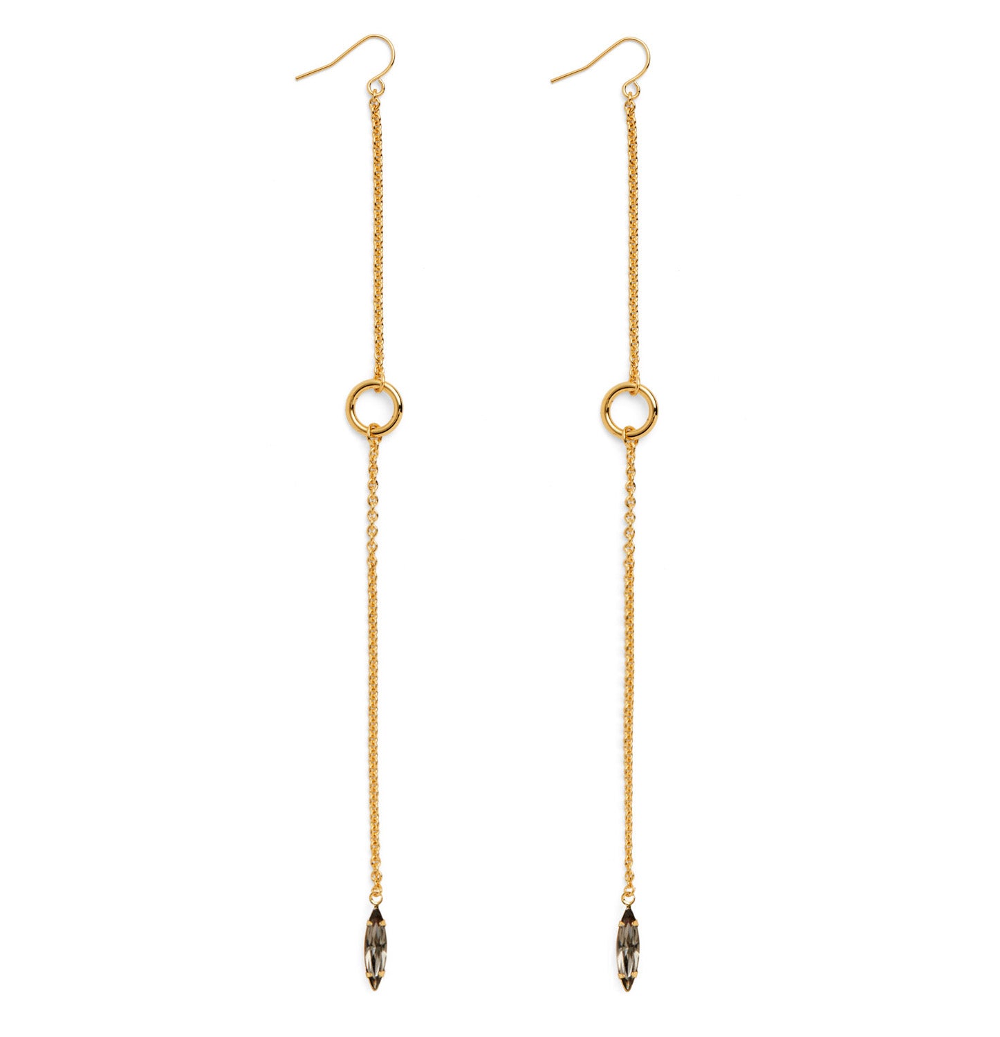 Lady Grey Gold Earring