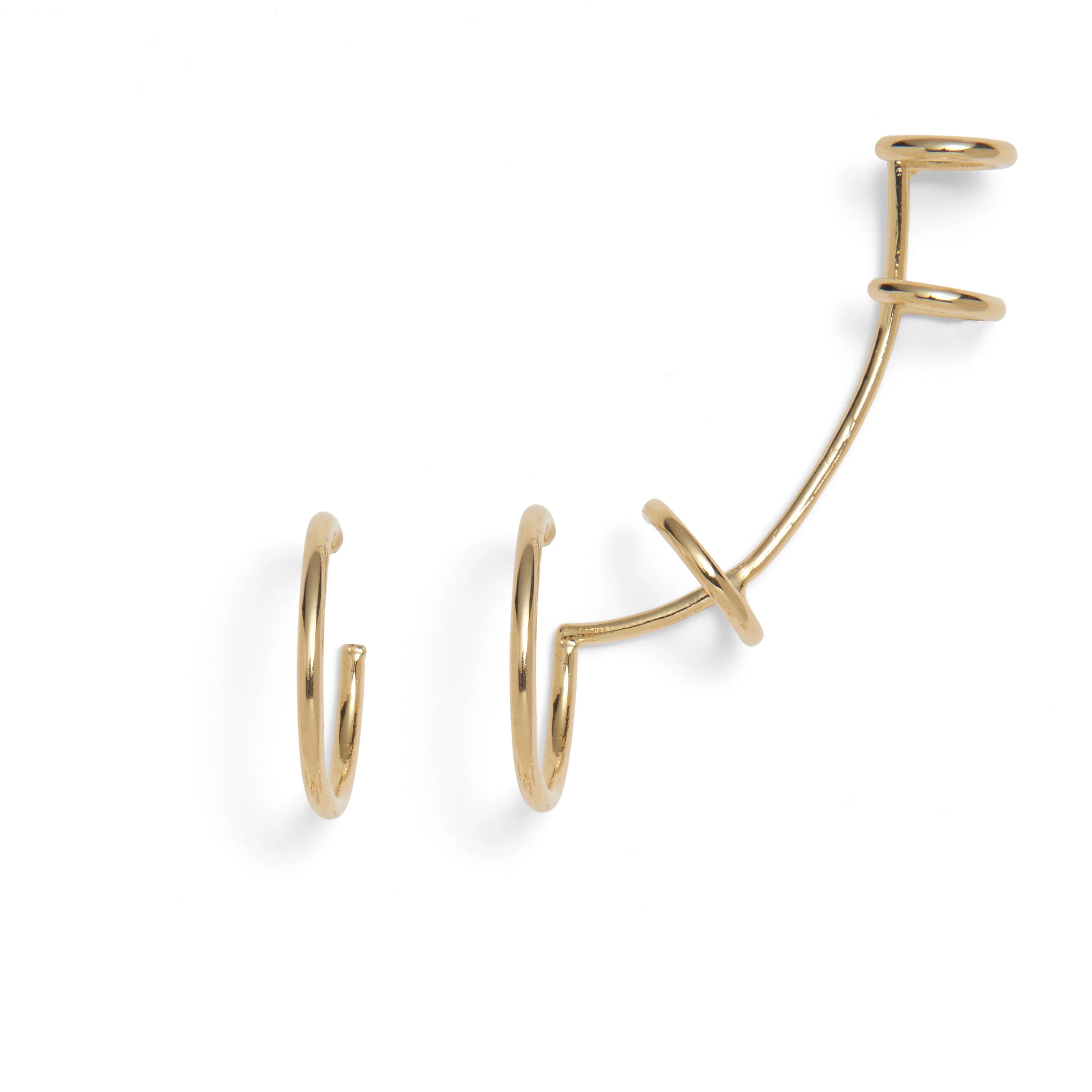 Lady Grey Jewelry Hoop Ear Cuff in Gold