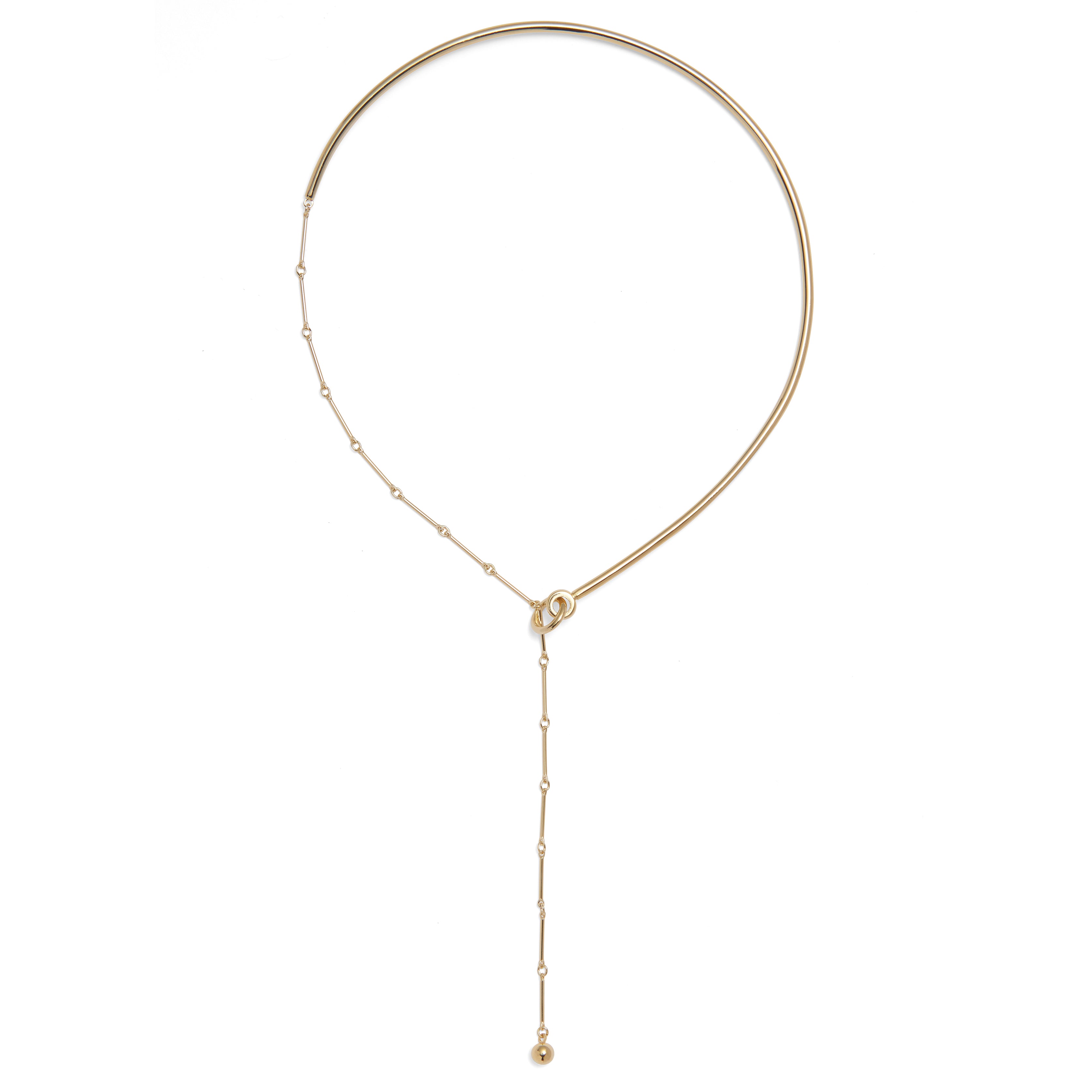 Lady Grey Jewelry Lariat Collar in Gold