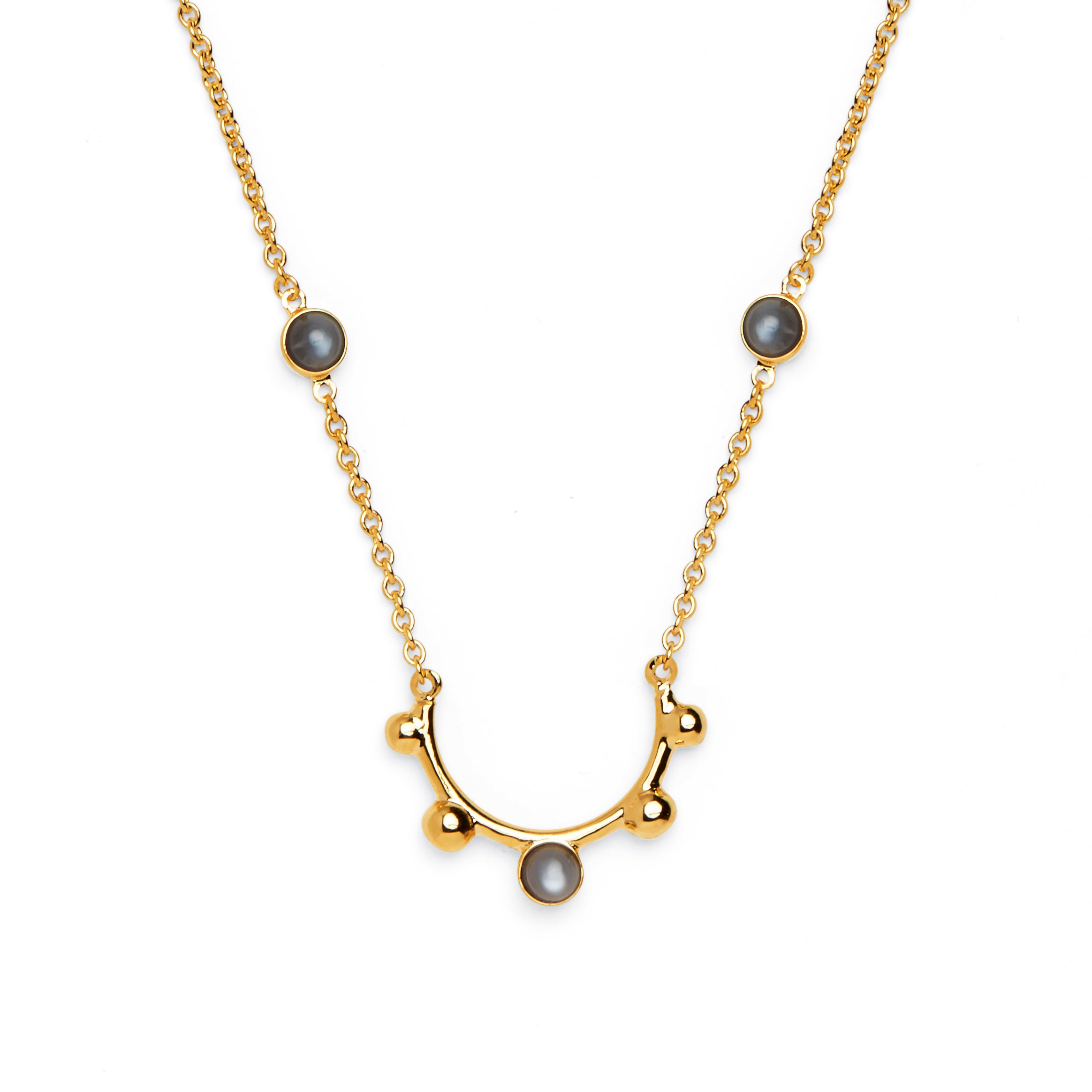 Lady grey Jewelry Moon Rise Necklace in Gold