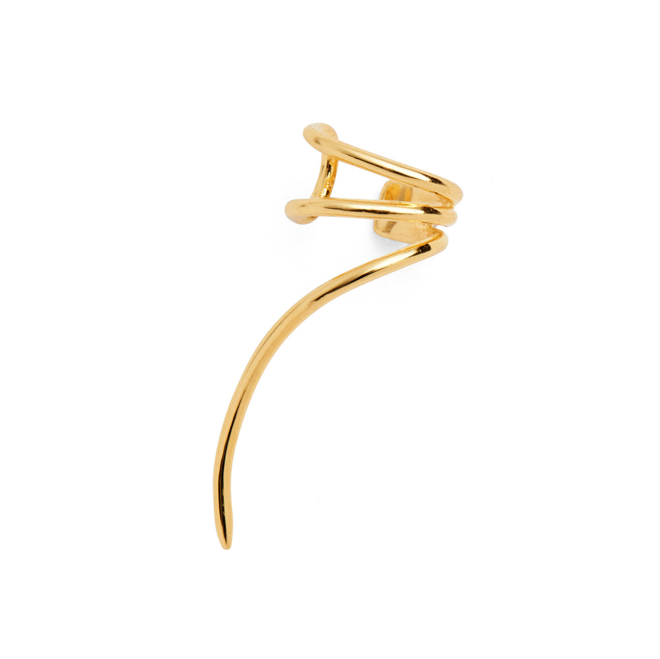 Lady Grey Jewelry Spiral Spike Ear Cuff in Gold