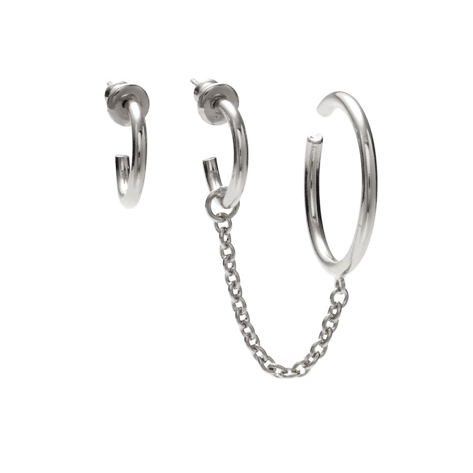 Lady Grey Jewelry Tether Earring in Silver