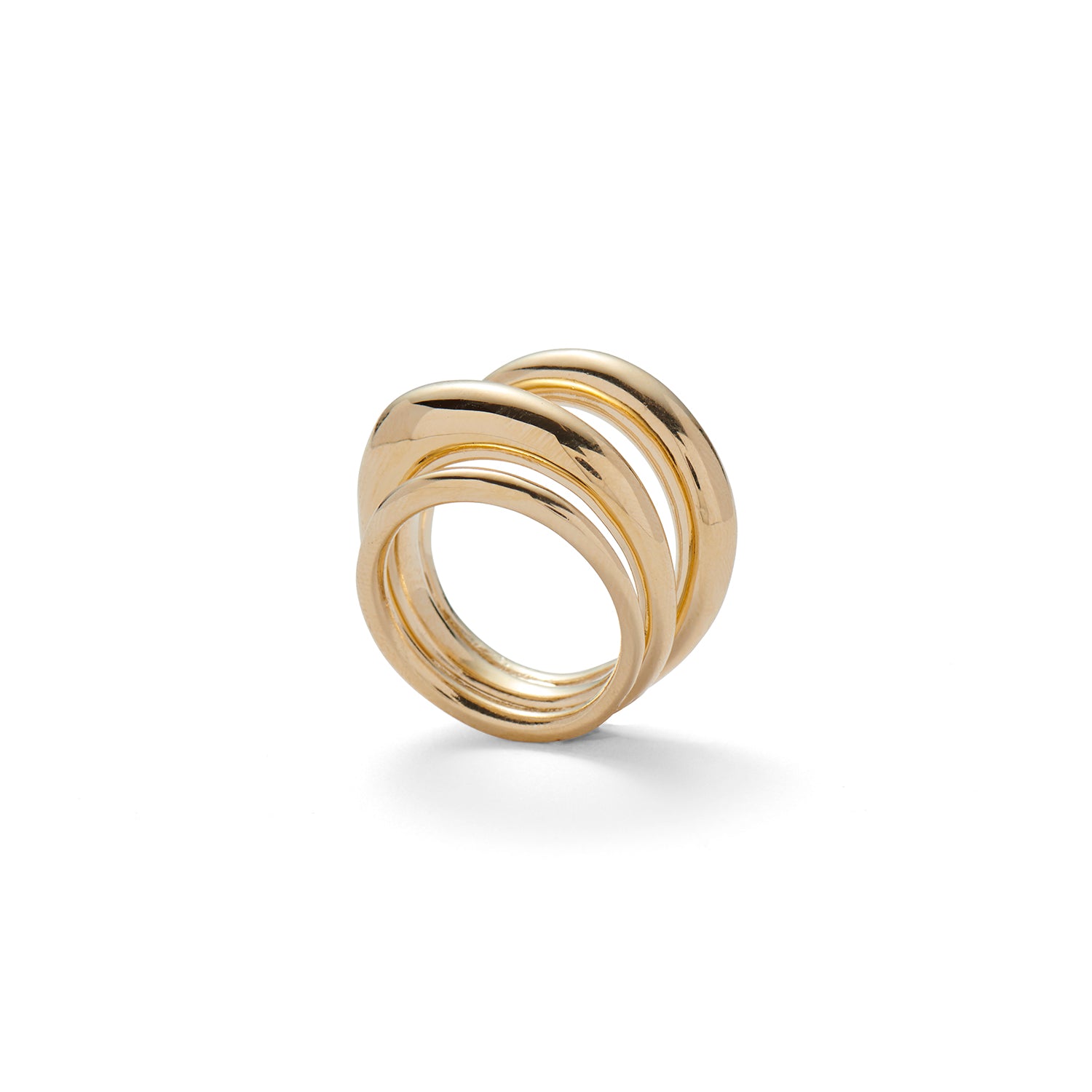 Triple Organic Ring in Gold