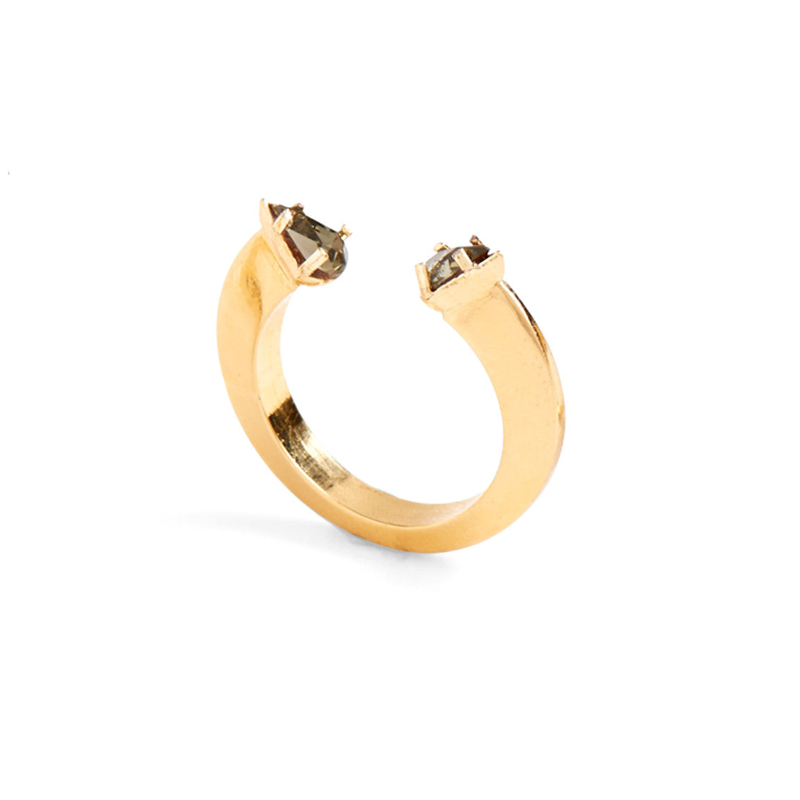 Lady Grey Split Disc Ring in Gold