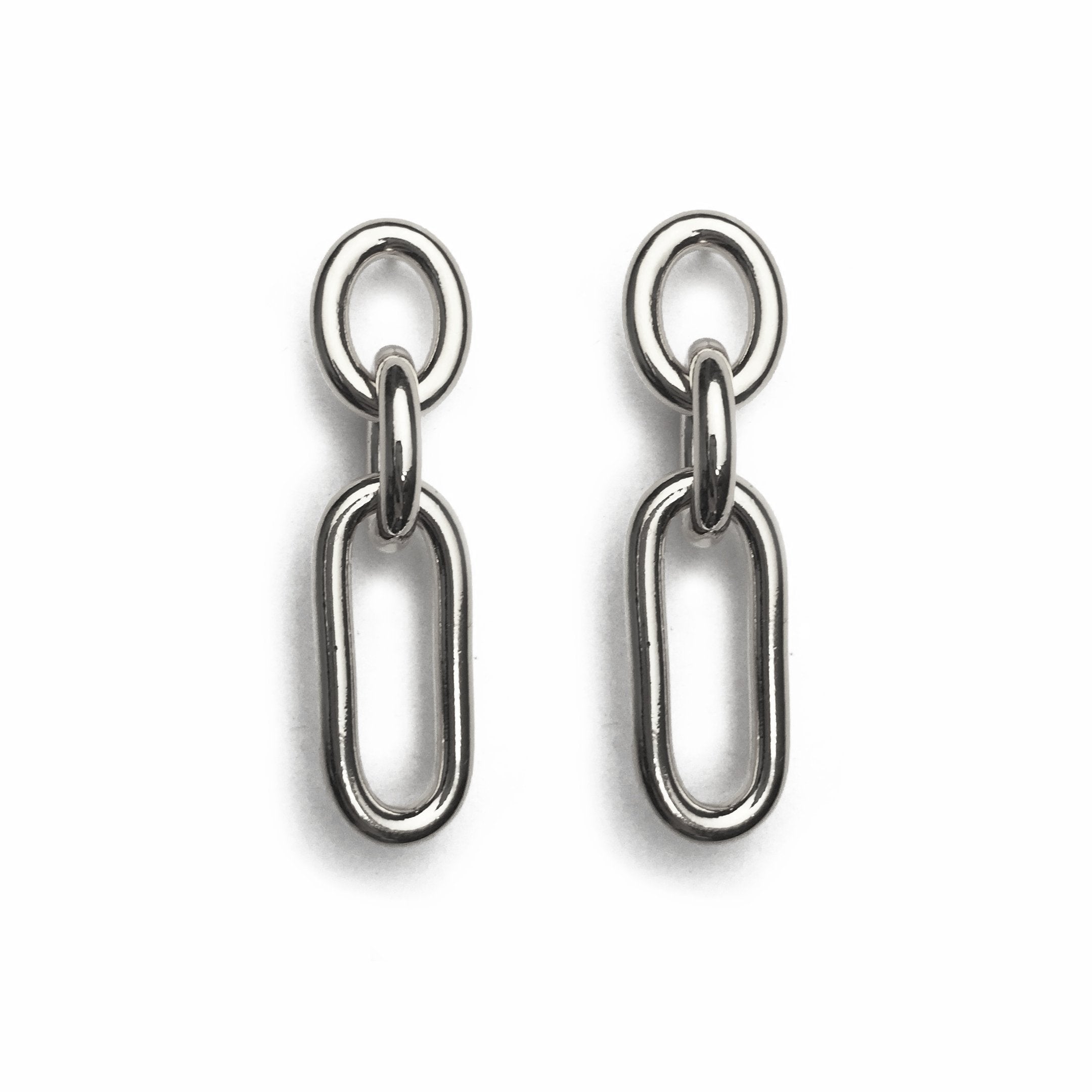 Lady Grey Jewelry Trés Link Earring in Silver