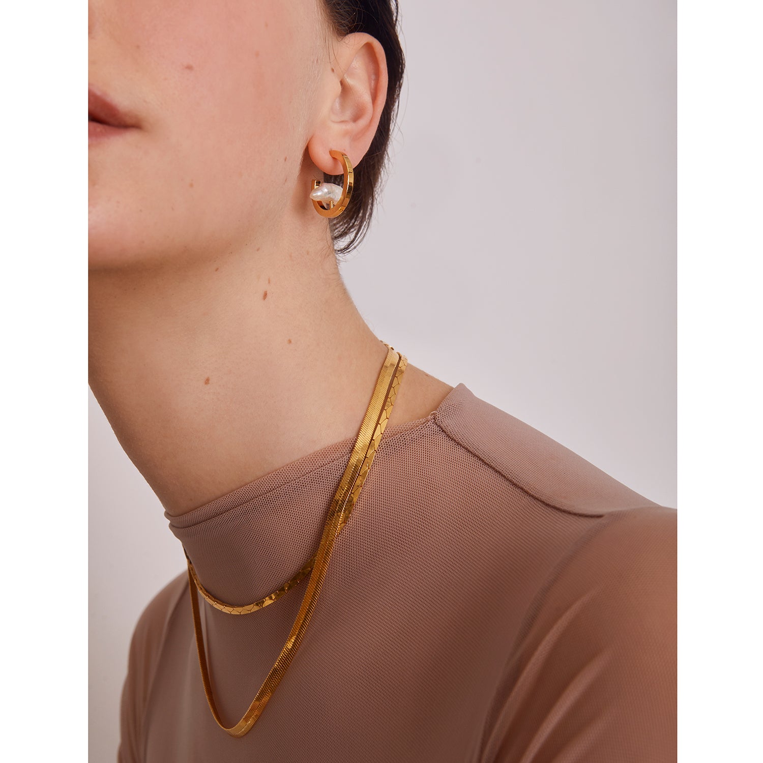 Stratus Earring in Gold