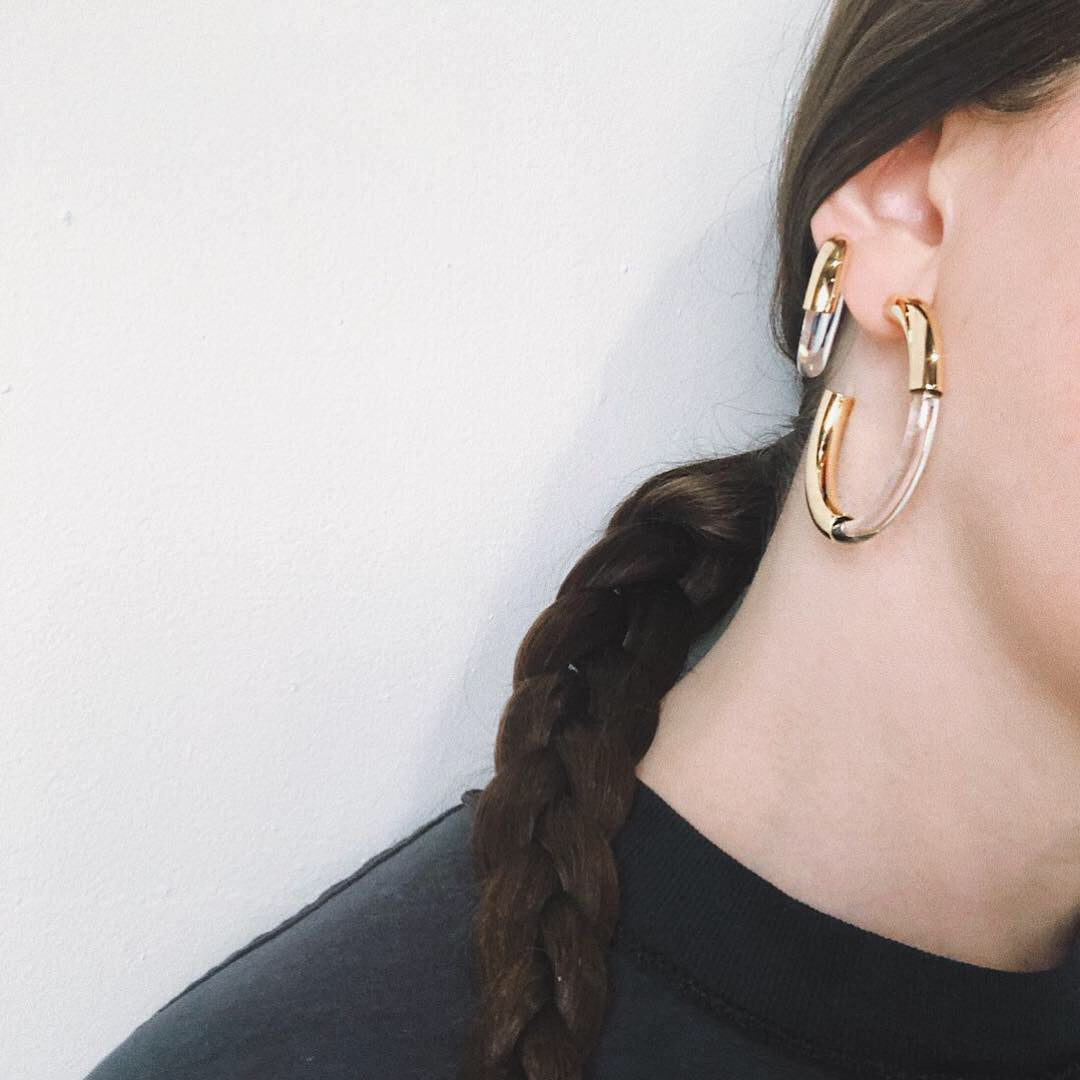 Mini Mirage Hoops in Gold