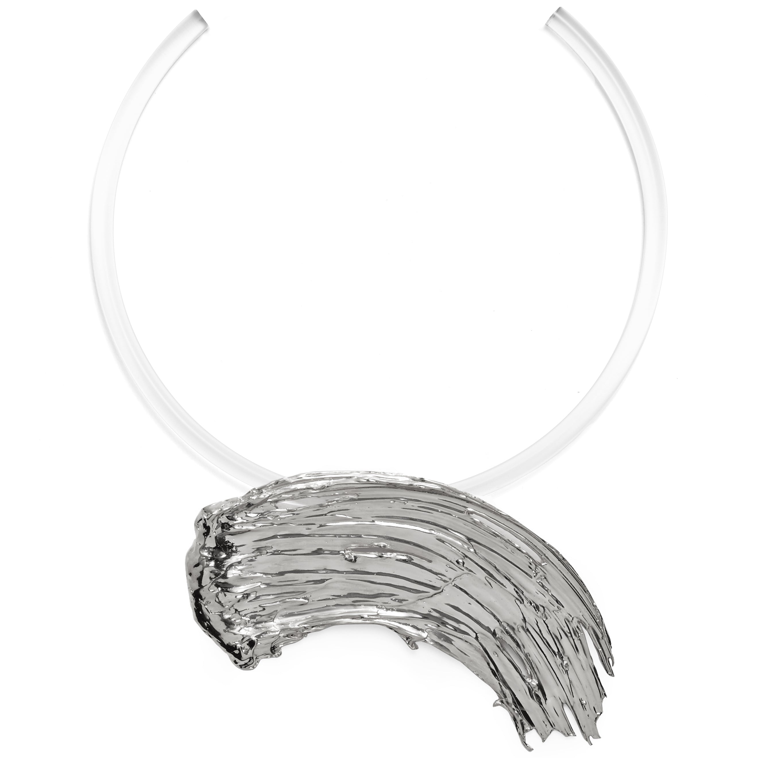 Lady Grey Jewelry Eva Collar in Rhodium