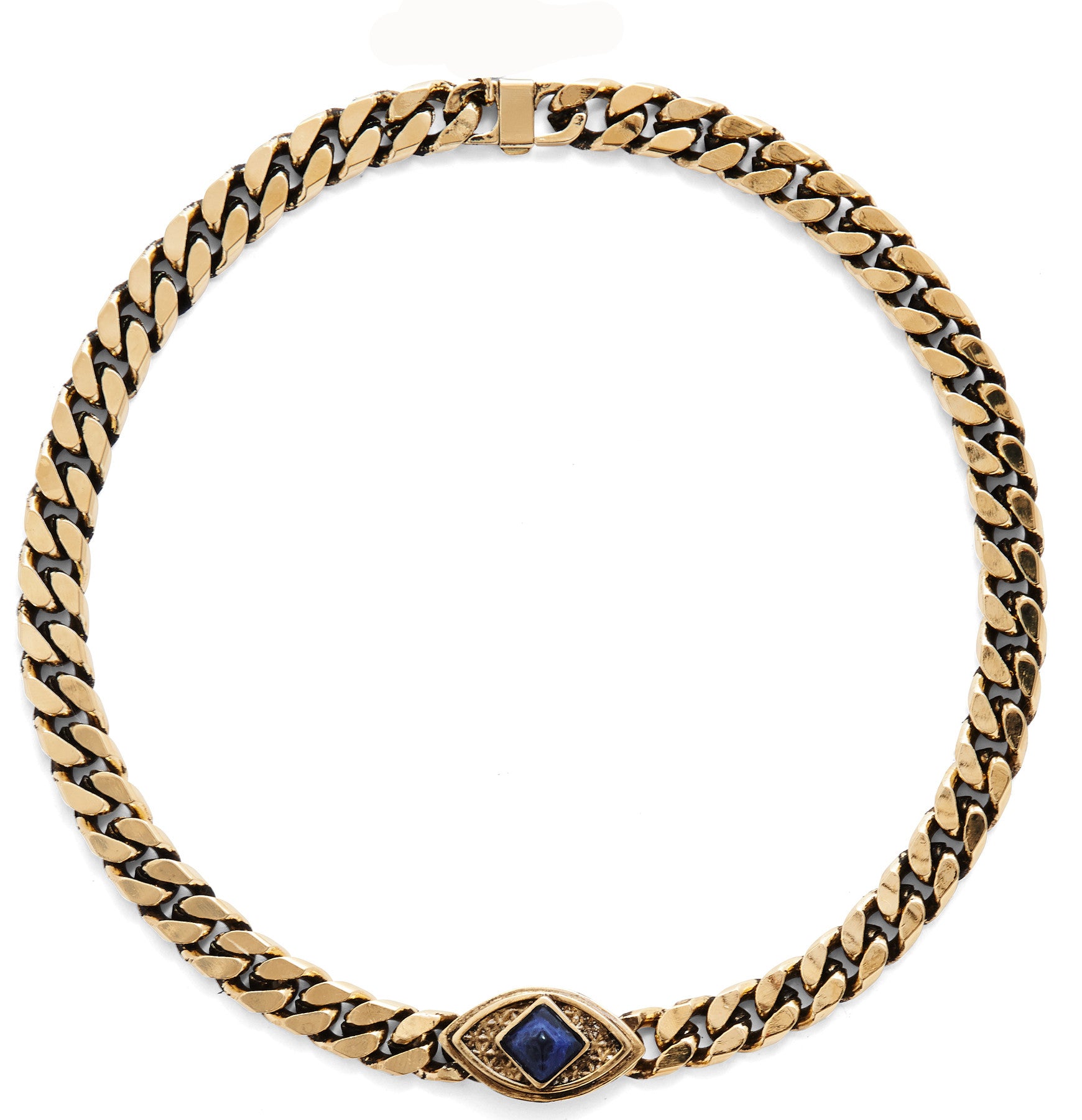 Lucid Choker in Gold with Sodalite